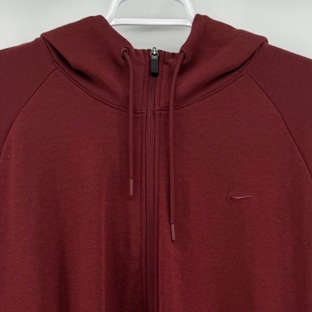 Nike Mens Dri-FIT Full Zip Hoodie Burgundy 3XL Tall FZ0967-619 Fall Winter